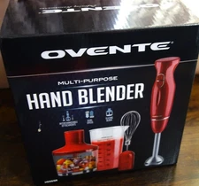 OVENTE Multi-Purpose HAND BLENDER New RED H5565B
