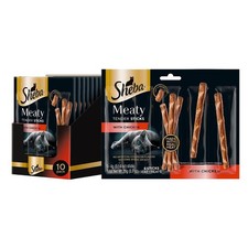 Sheba Meaty Tender Sticks Chicken Cat Treats, 5 Count Pack of 10 ,