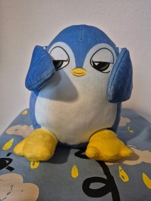 Flipeez Blue Penguin Plush 8 inch w/ Squeezy Feet to Flipper Motion