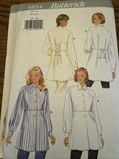 Butterick 3854 Women s Shirt 1995 NOS