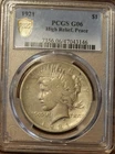 PCGS 1921 Peace Silver Dollar High Relief G06