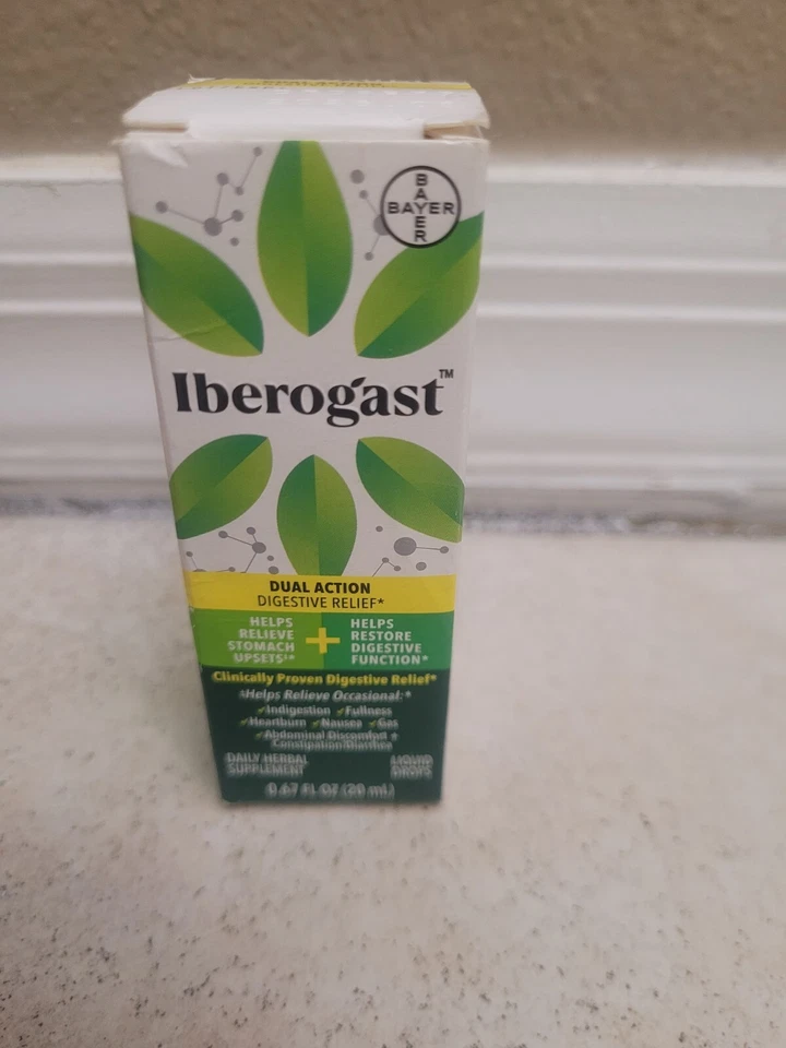 Iberogast Alivio Digestivo Doble Acción, Suplemento Herbal Diario 0.67 FL Oz 20ml Foto 2 de 2