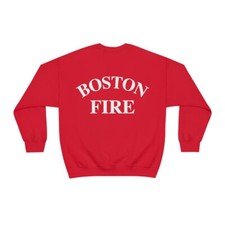 Boston Fire Department Support Our Troops Unisex Heavy Blend Crewneck Sweatshirt