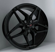 New Gloss Black C7 Zr1 Corvette Wheels Fits1997-2004 C5 C5-z06 17x9.518x10.5