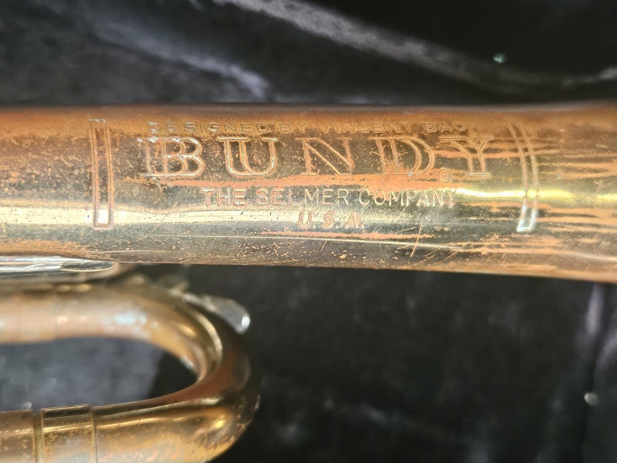 Vincent Bach Selmer Bundy Trumpet w/ case&MP, USA, Good condition