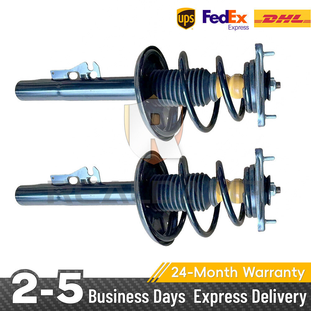 Pair Front Shock Spring Assys For Porsche 911 997 Carrera Targa 2WD w/O PASM 05-