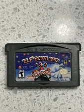 Elf Bowling 1 & 2 Nintendo Game Boy Advance GBA Authentic Cartridge
