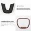 thumbnail 7 - 4x Steering Wheel Cover Trim for Dodge Charger &amp; Challenger 2015+ &amp; Durango 14+