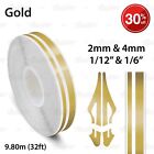 PinStriping Pin Stripe Adhesive Tape Solid Line Decor Decal Vinyl Sticker Gold