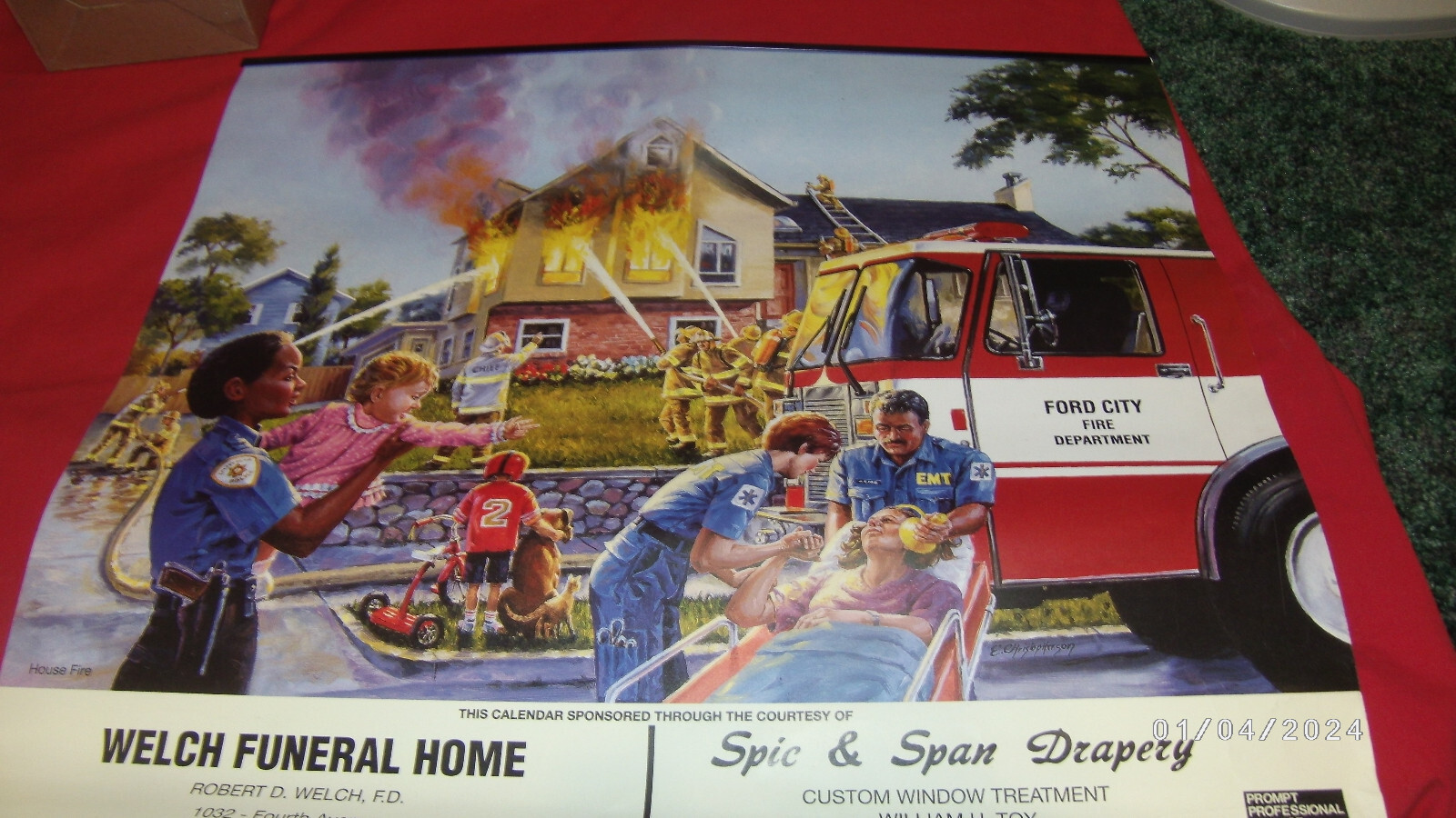 2000 Ford City Pennsylvania Fire Department Calendar eBay