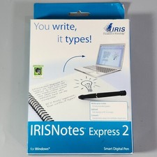 IRISNotes Express 2 Smart Digital Pen Scanner for Windows Black Open Box
