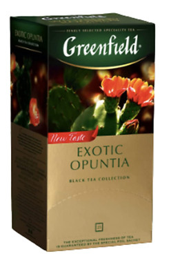 GREENFIELD  EXOTIC OPUNTIA 25 Teebeutel Aromatisierter Schwarzer Tee