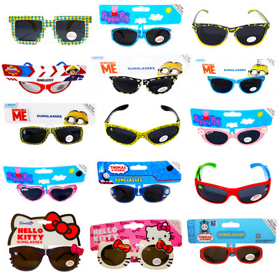 Kinder Jungen Mädchen Sonnenbrille Marvel Disney Hello Kitty Peppa Pig UV400 Schutz 