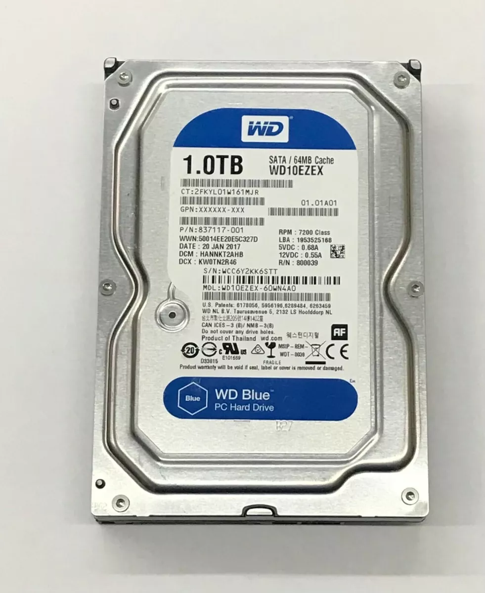 Buy Western Digital Hard Disk 7200RPM 1TB (Blue)