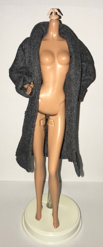 Barbie Inspiring Women Rosa Parks Doll Outfit Faux Wool Full Length Gray Coat