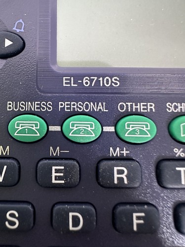 Vintage Sharp Calculator EL-6710S Electronic Organizer Collectible History PDA - Picture 4 of 4