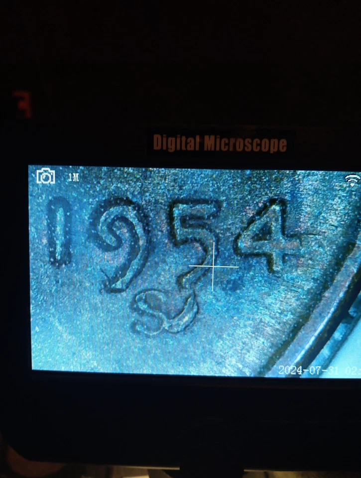 👉1954- S Lincoln Wheat 1.C *ERRORS* Bu Choice - Image 3 of 4