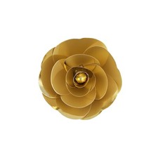 Mega Crafts - 8" Handmade Paper Pedal Flower - Metallic Gold, 1PC