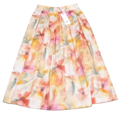 0039 Italy - Midi-Rock - ''Kylie'' - Floral Pattern - Size M - New with