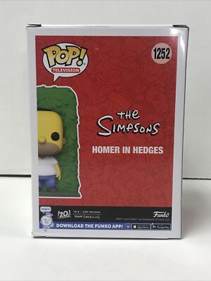 POP! Vinyl-Figur The Simpsons – Homer In Hedges (Entertainment Earth Exklusiv) | Inkl. Schutzbox, Ca. 10,2 Cm