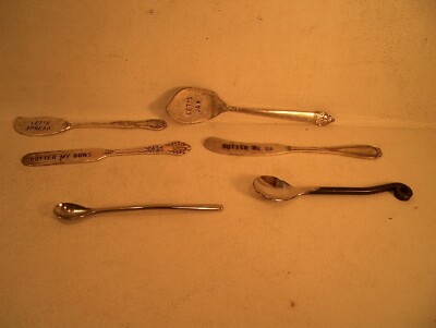 UTENSILS WITH EMBOSSED JAM BUTTER BUNS