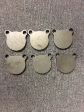 AR500 Steel Targets Hanging Gong 3 x 1/4 Set of 6 Double Ear Plates IDPA! USA!