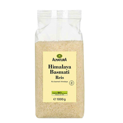 1kg Alnatura Bio Himalaya Basmati Reis Langkornreis besonderen Duft 1000g