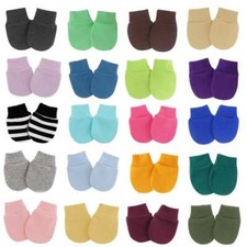 Baby Newborn Infant Toddler Gloves No Scratch Mittens Cotton Hand Socks Mitten