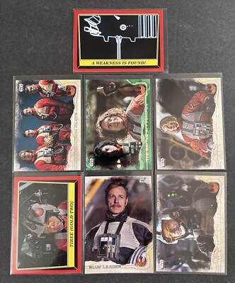 Rebel Pilots 2016 Topps Star Wars Rogue One Green Squad Parallel 7Total