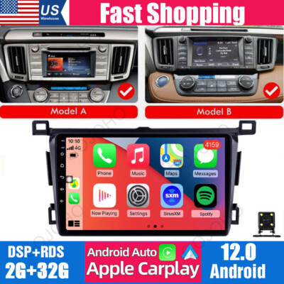 Car Stereo Radio For Toyota RAV4 2013-2019 Android 13 BT Navi Wifi GPS CarPlay