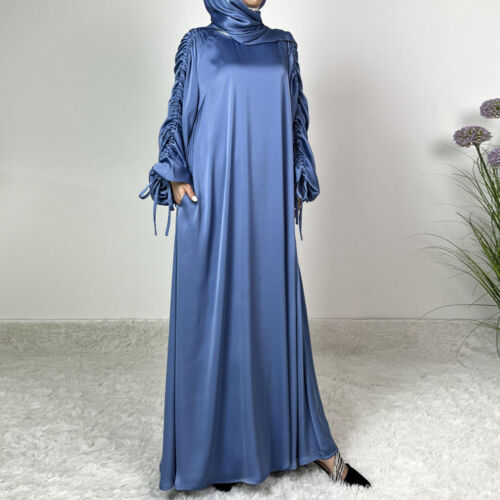 Dubai Kaftan Abaya Women Muslim Long Sleeve Maxi Dress Islamic Party Gown Robe - Picture 20 of 34