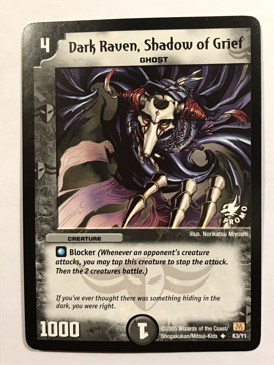 DARK AND DARKER 限定タンカード Dark Raven, Shadow of Grief Duel Masters Promo card K3/Y1 TCG CCG