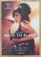 BACK TO BLACK MOVIE FILM POSTER 44x30cm AMY WINEHOUSE MARISA ABELA GERMANY 2024