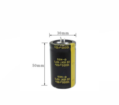 KEMET 10000uF Aluminium Electrolytic Capacitor 63V dc, Snap-In