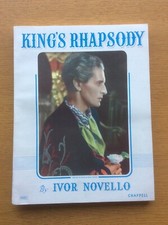 Vintage 1949 King's Rhapsody Sheet Music Vocal Score Book, Ivor Novello