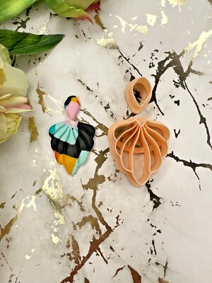Überbackene Blumen Set Polymer Ton Schneider | 3D-gedrucktes Ton Werkzeug | IrisCrafts7 UK