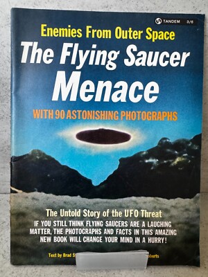 Enemies from Outer Space: The Flying Saucer Menace First Printing 1967 Vintage