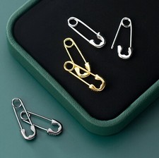 925 Sterling Silver Paper Clip Paperclip Hoop Earrings Punk Rock two colours