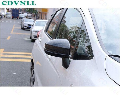For Honda Fit Jazz GK5 2014-20 ABS Carbon Fiber Side Rearview Mirror Cover Trim - Foto 4 di 7