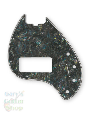 New WD Pickguard Musicman Single Pickup Stingray 5 String Black Abalone Pearl