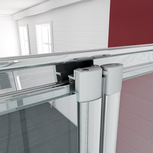 Folding Showe Door Bifold Shower Screen Wall to Wall Size 800/860/900/1000mm - Picture 15 of 22