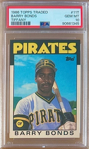 1986 Topps Traded Tiffany BARRY BONDS #11T PSA 10 GEM MINT RC /5000