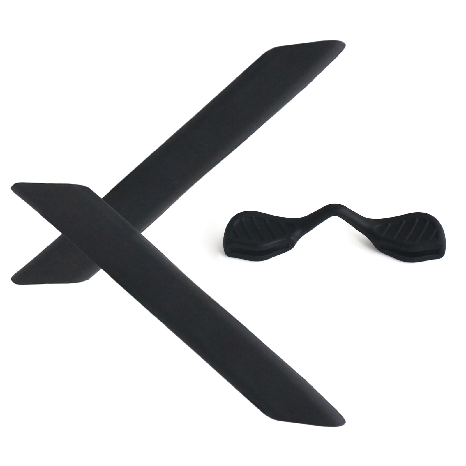 Hawkry Kits Replacement Earsocks & Nose Pieces For-Oakley Radarlock Path -Black