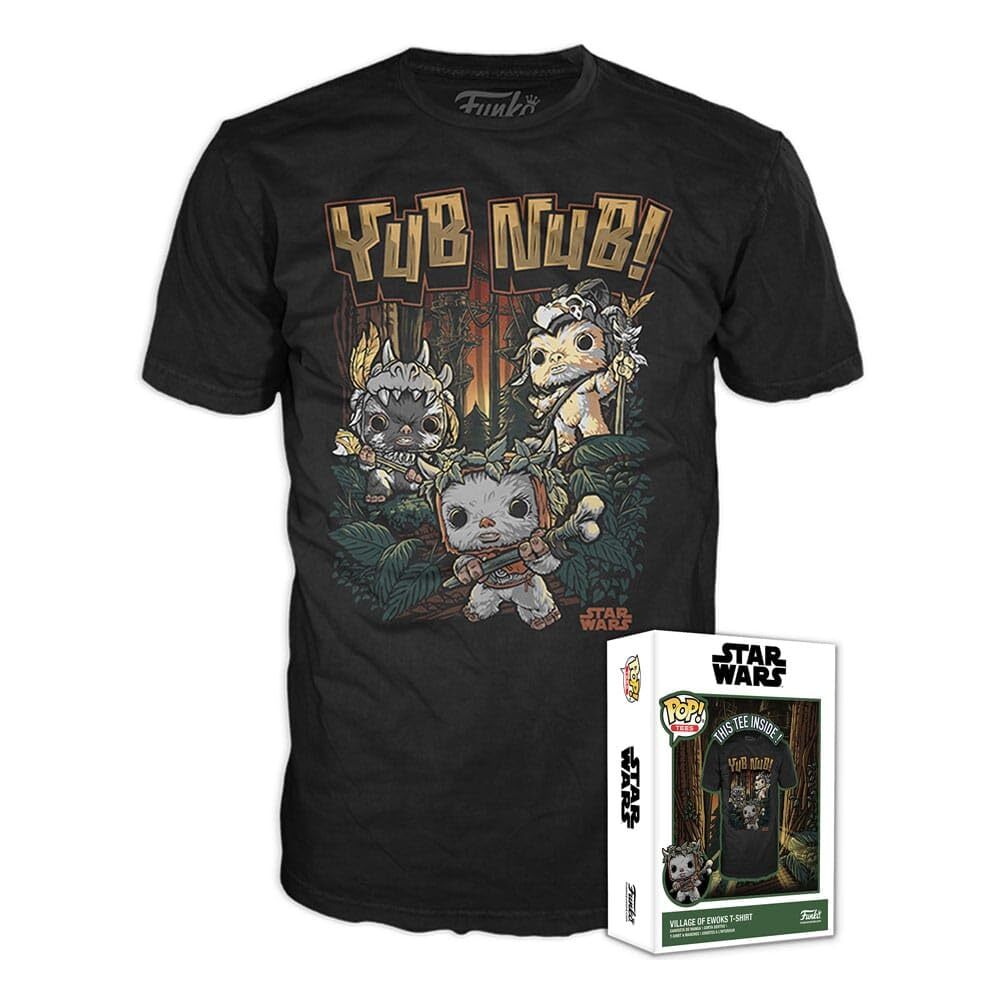 Funko Boxed Tee: Star Wars - Ewok - S - T-Shirt - Clothes - Gift Idea - Short Sl