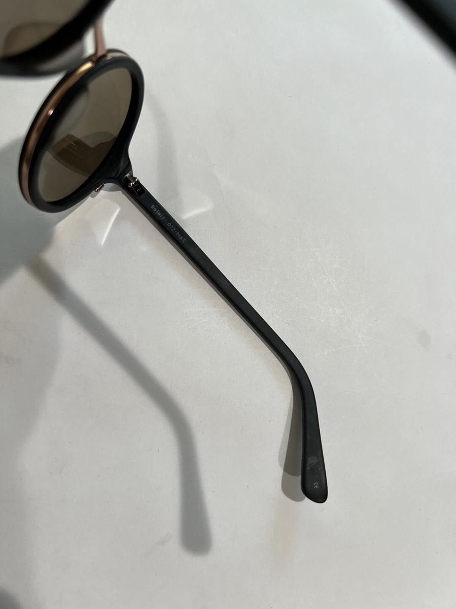 Sunday Somewhere Soleil Sunglasses in Black Soelae Black | Unisex Round Acetate Sunglasses | Sunday  main image 2