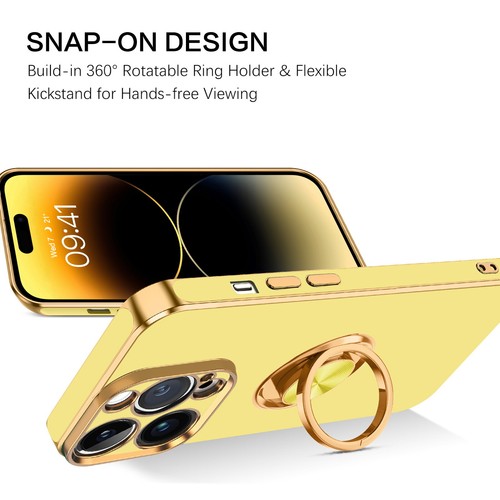For iPhone 15 14 13 12 11 Pro Max Shockproof Kickstand Ring Rugged Case Cover - Picture 133 of 199