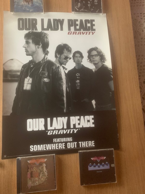 Our Lady Peace 2002 Gravity Promo 2-Sided Poster Maida Mazur Courts Taggart
