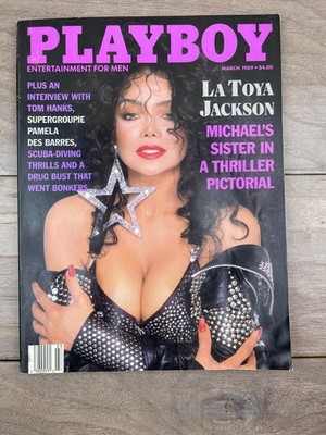 Playboy Magazine March 1989 La Toya Jackson Michael's Sister Interview