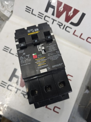 #ad GUARANTEED BRAND NEW ECB34020G3 20A 3P 480V POWERLINK CIRCUIT BREAKER $400.00