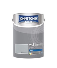 Johnstone's - Wall & Ceiling Paint - Manhattan Grey - Matt Finish- 5L, Pack of 1